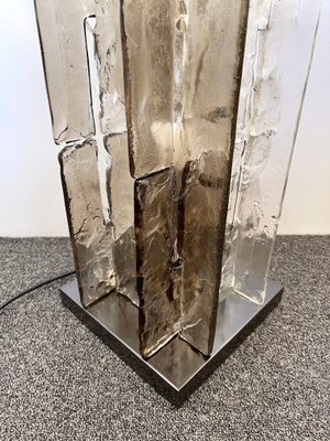 Italian Murano Glass Tower Floor Lamp By Carlo Nason For Mazzega 1970s At Pamono Italian Murano Glass Tower Floor Lamp, Floor Lamp Crystal Tower