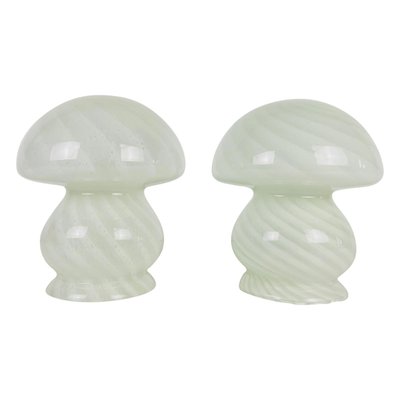 Murano Glass Mushroom Table Lamps from Vetri d Arte Italy 1970s