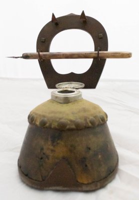 Vintage Swiss Cow Bell in Casted Bronze, 1930 for sale at Pamono