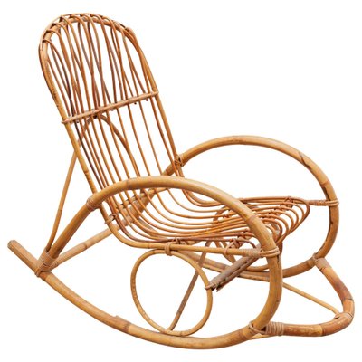 Bamboo Rocking Chair Italy 1950s For, Best White Outdoor Rocking Chairs In Taiwan