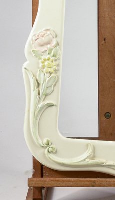 White Ceramic Frame with Relief Decorations, 1990s for sale at Pamono