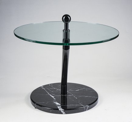 Vintage Coffee Table With Glass Top And, Black Marble Small Coffee Tables