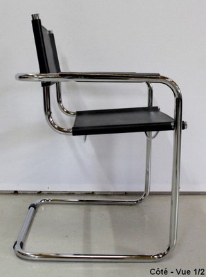 Set da 4 Sedia moderna in metallo e similpelle effetto vintage cm 43x4