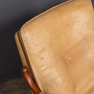 20th Century Leather Teak Chairs From, Ikea Leather Dining Chairs