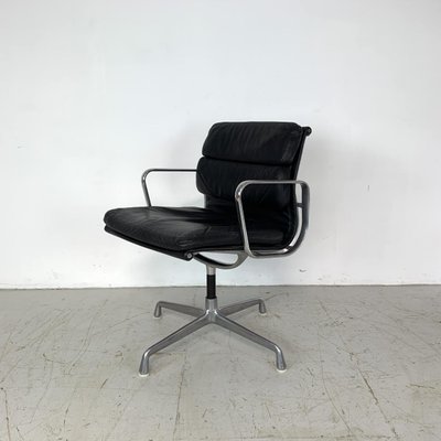 Black Leather Swivel Chair By Charles And Ray Eames For Herman Miller At Pamono Black Leather Swivel Chair By Charles, Black Leather Swivel Chair