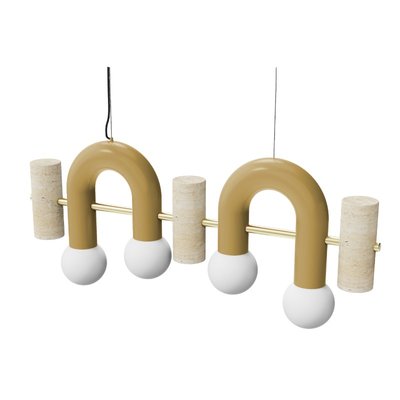 Durven Tomaat Resoneer Pyppe Flat Suspension Lamp by Utu Soulful Lighting for sale at Pamono