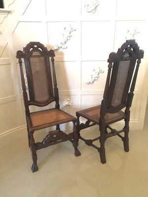 Antique Ean Style Carved Oak, Antique Oak Chairs With Arms