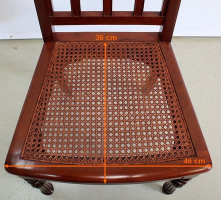 Paire De Chaises En Acajou Restauration Style Régence XIXe Siècle - Italie, Certificat D'Authenticité