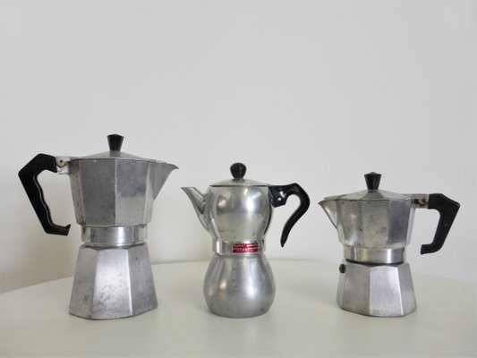 Caffettiere o caffettiere Mrs Signora, Italia, anni '60, set di 3 in  vendita su Pamono