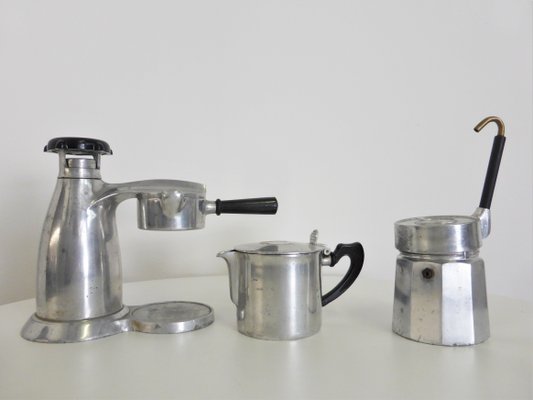 Large Vesuviana Coffee Pots or Cafetières from OMG, Italy, 1960s