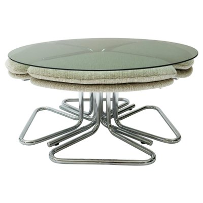 Round coffee table with nesting stools hotsell