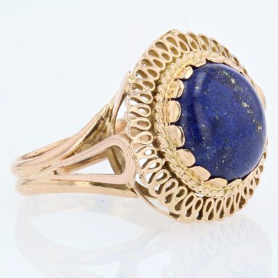 Lapis lazuli and cheap 18k gold rings
