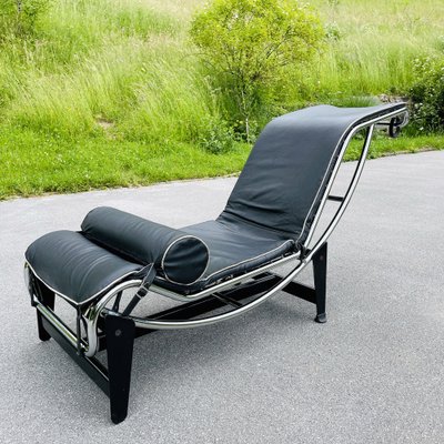 Vintage LC4 Chaise Lounge by Charlotte Perriand Le Corbusier