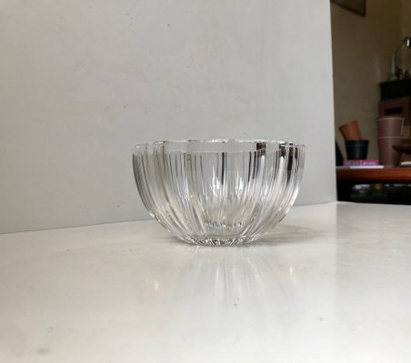 Vintage Fluted Crystal Bowl from Kosta Boda for sale at Pamono