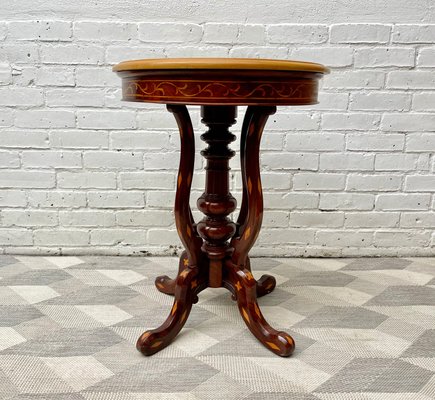 Round Side Table With Marble Top For, Vintage Round Marble Top Side Table