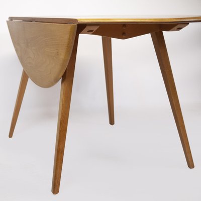 Round Drop Leaf Dining Table By Lucian, Round Table Drop Leaf