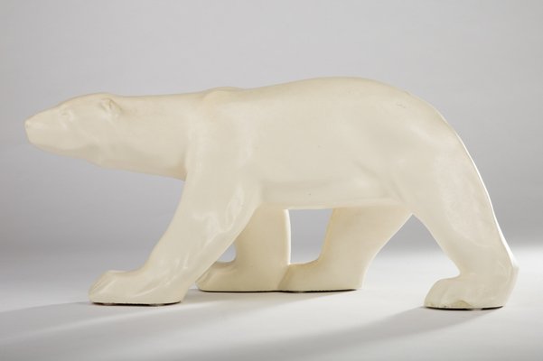 Art Deco Polar Bear Sculpture By Paul, How Much Does A Polar Bear Rug Cost