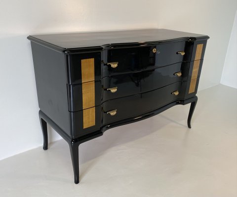 Gold Leaf Dresser 1950s For At Pamono, White And Gold Mid Century Dresser