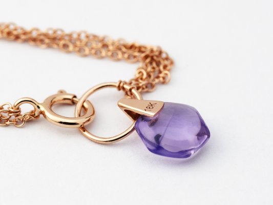 Minimalist 18k Rose Gold Chain Necklace 