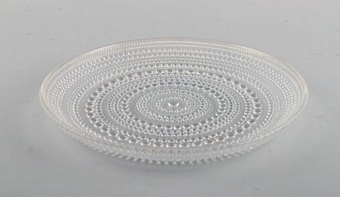 rika-mama ARABIA Lehmus × kastehelmi Kastehelmi Plates in Clear Glass Art by Oiva Toikka for
