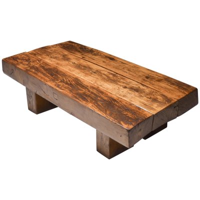 Wabi Sabi Rustic Modern Oak Coffee Table For Sale At Pamono