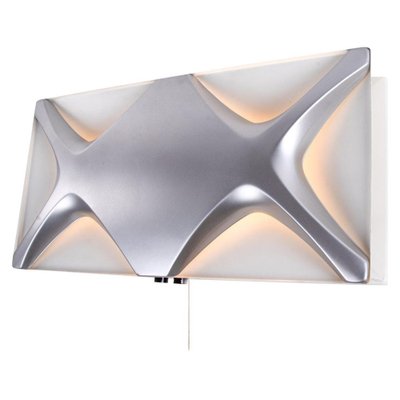 Large Oyster Light Panel by Dieter Witte Rolf Kr ger for Staff 1968