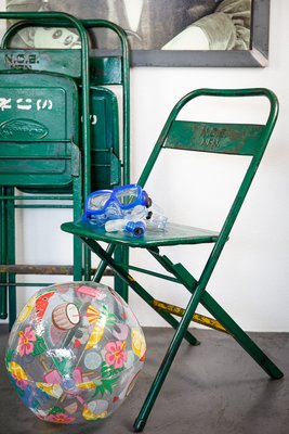 Folding Chairs in Green from Charrebourg, Set of for sale at Pamono