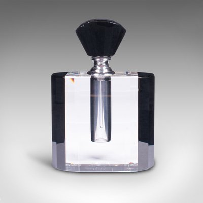 Vintage English Art Deco Glass Cologne Bottle for sale at Pamono