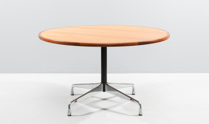 Mahogany Dining Table By Charles Ray Eames For Herman Miller 1964 At Pamono Ray Eames For Herman Miller 1964, Herman Miller Eames Round Dining Table
