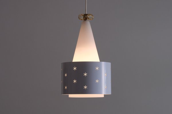 model k2 10 white pendant by paavo tynell for idman finland 1955 for sale at pamono