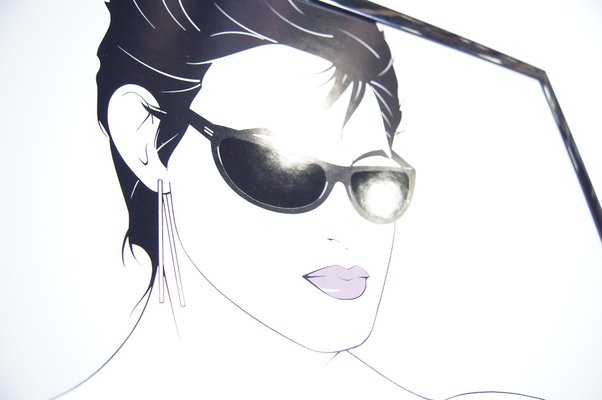 Sunglasses Poster By Patrick Nagel 1983 For Sale At Pamono