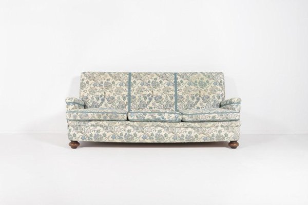 Mid Century Sofa in Floral Fabric 1950s Sweden for sale at Pamono