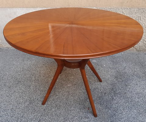 Round Mahogany Dining Table By Ico, Round Mahogany Dining Table And Chairs