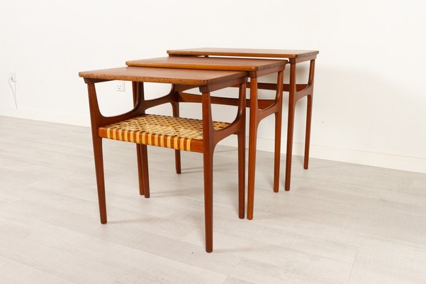 Vintage Danish Teak Nesting Tables by Erling Torvits for Heltborg