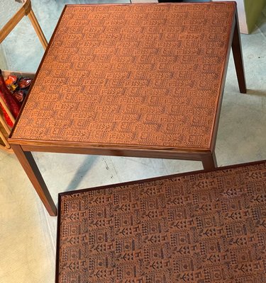 Mid Century Danish Coffee Table with Copper Top 1960s for sale at