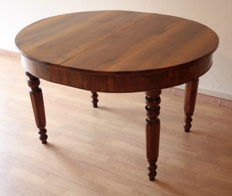 Dining Table And Six Walnut Chairs Provencal Set Of 7 For Sale At Pamono