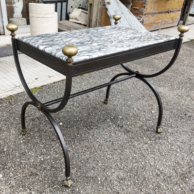 Cast iron marble table online