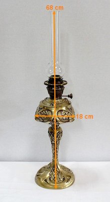 Art deco oil sale lamp