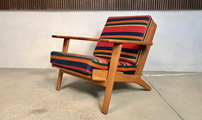 Danish GE-290 Plank Easy Chair in Oak by Hans J. Wegner for Danish GE-290 Plank Easy Chair in Oak by Hans J. Wegner for