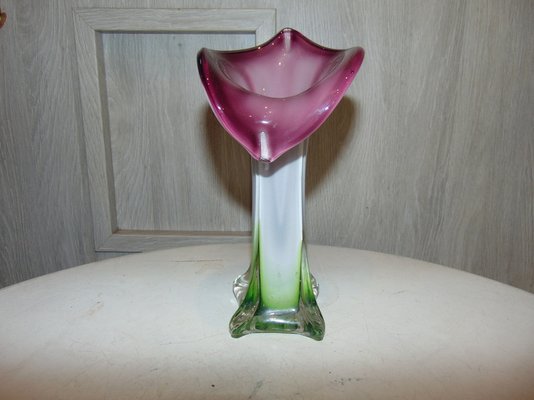 Vintage Glass Vase Yugoslavia For, Pink Depression Glass Dresser Set Taiwan China Conflict