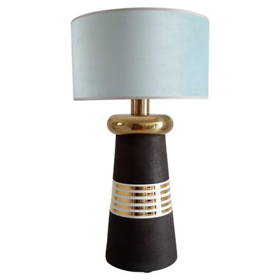 Italian Ceramic And Brass Table Lamp In, Lighthouse Floor Lamp With Shelves Target