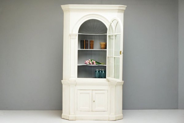 Vintage Rustic Pine Corner Cupboard for sale at Pamono