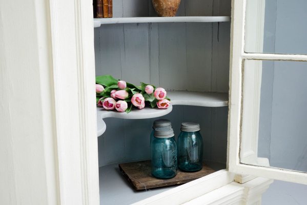Vintage Rustic Pine Corner Cupboard for sale at Pamono