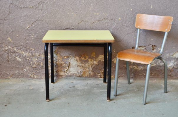 Child's school desk and chair set sales