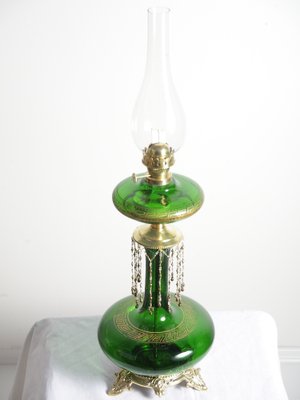 attribut Rummet gjorde det Art Nouveau Petroleum Oil Lamp by Rudolf Ditmar, 1890s for sale at Pamono