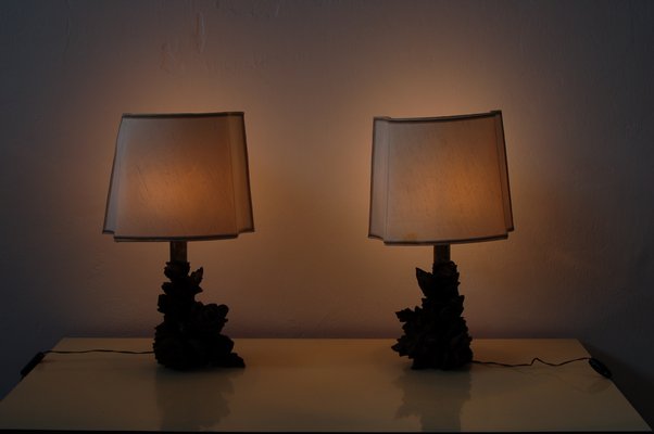 Al Table Lamps With Carved