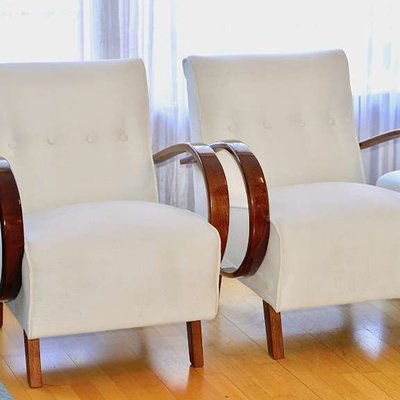 Armchairs by Jind ich Halabala Set of 2 for sale at Pamono