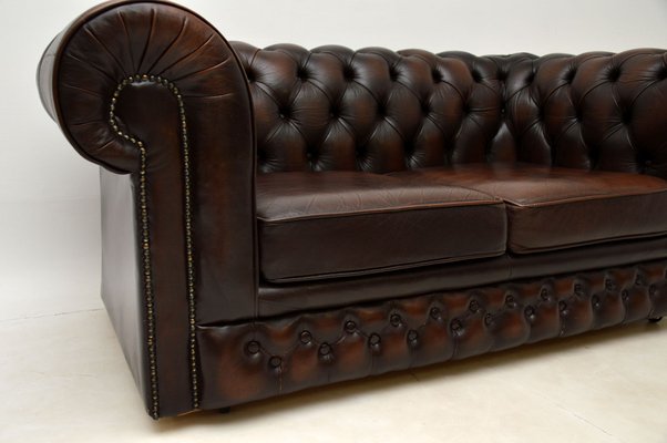 Antique Victorian Style Leather, Leather Studded Sofa