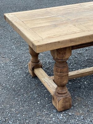 Large And Deep Bleached Oak Farmhouse Dining Table Bei Pamono Kaufen Large And Deep Bleached Oak Farmhouse, Farm Style Dining Table