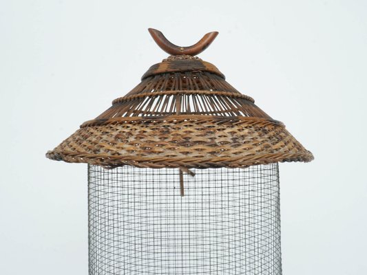 Dome-Shaped Bird Cage with Copper Bottom, 1890s